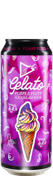 Funky Fluid  Gelato Purple Fluff (Ice Cream Sour With Juneberries, Bananas & Marshmallows) - Browarium