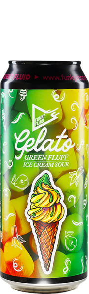 Funky Fluid  Gelato: Green Fluff (Ice Cream Sour z bananem, kiwi, gruszka i marshmallow) - Browarium